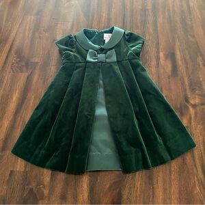Florence Eiseman | Dresses | Florence Eiseman Green Velvet Satin Dress With  Bow | Poshmark